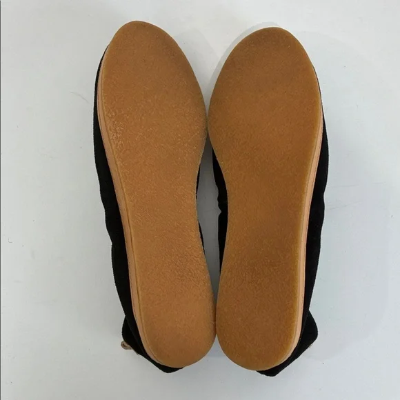 Toms Olivia Suede Ballet Flat Women’s 5.5 Black Tan - Picture 6 of 6